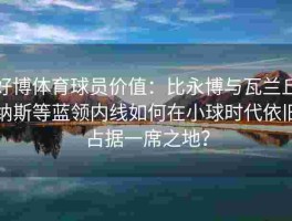 好博体育球员价值：比永博与瓦兰丘纳斯等蓝领内线如何在小球时代依旧占据一席之地？
