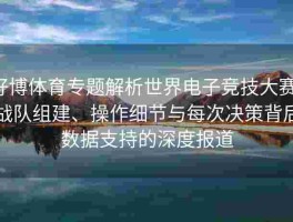 好博体育专题解析世界电子竞技大赛：战队组建、操作细节与每次决策背后数据支持的深度报道