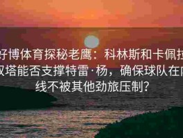 好博体育探秘老鹰：科林斯和卡佩拉双塔能否支撑特雷·杨，确保球队在内线不被其他劲旅压制？