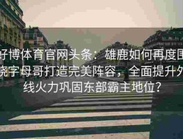 好博体育官网头条：雄鹿如何再度围绕字母哥打造完美阵容，全面提升外线火力巩固东部霸主地位？